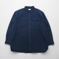 L.L.Bean シャミークロスシャツ フランネルシャツ 2XL ネイビー ダブルポケット ビッグサイズ 187924