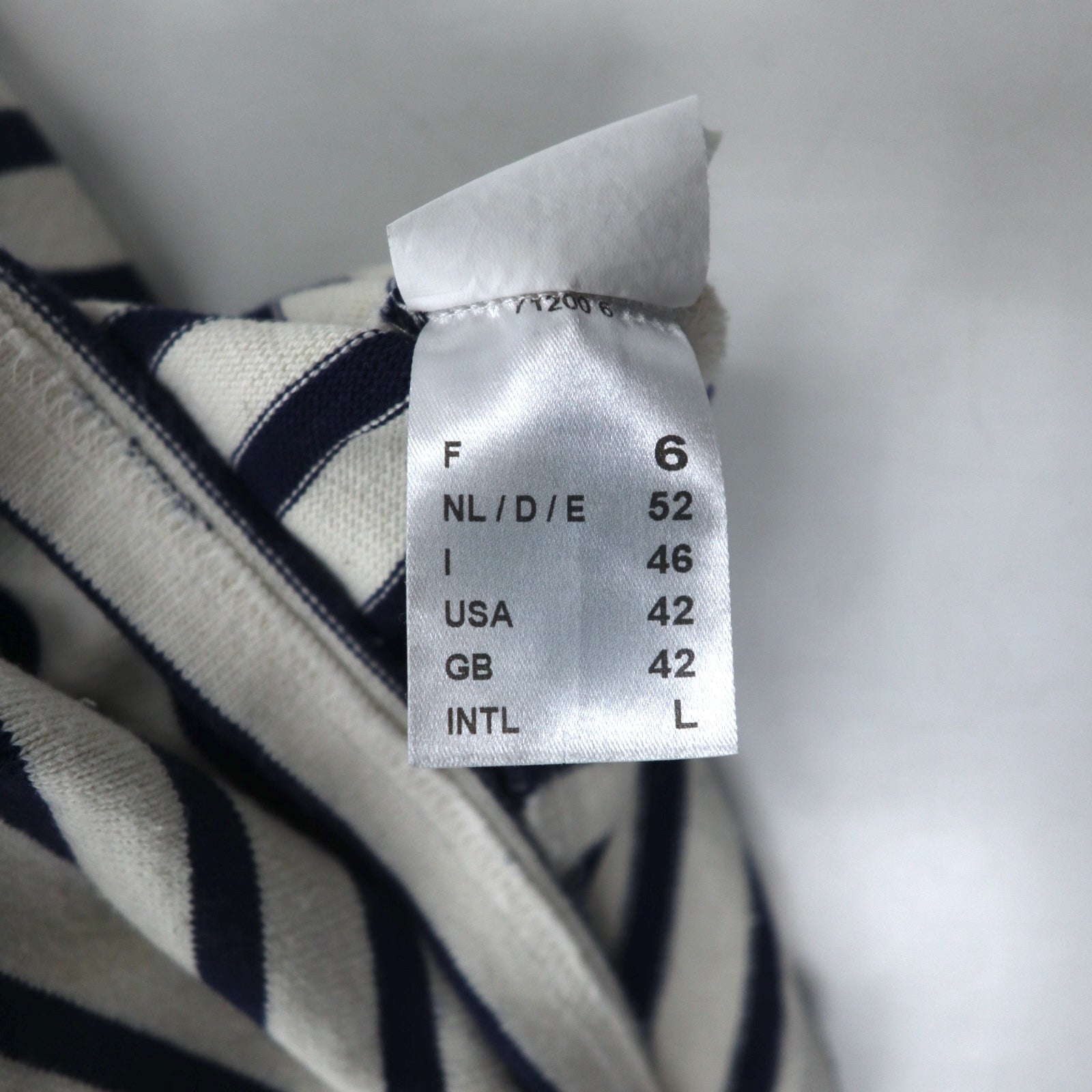 SAINT JAMES L'ATELIER Maglia basca girocollo Made in France L Bianco Blu Marino a righe