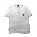 Polo by Ralph Lauren anni '90 Polo Bear Taschino Polo L Bianco Piqué Ricamo a punto singolo