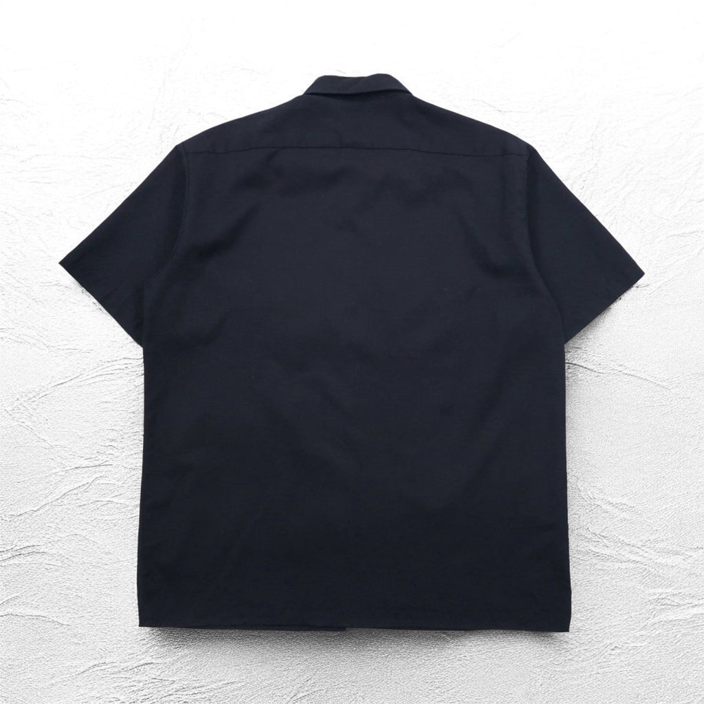 Dickies 半袖 ワークシャツ XL ブラック ポリエステル コットン 胸ポケット ビッグサイズ ホンジュラス戦