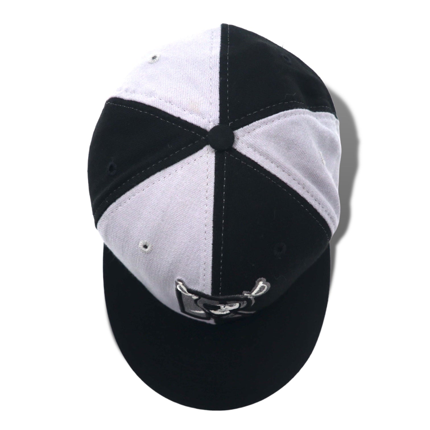 NEW ERA Made in USA anni '90 Cappellino da baseball 57,7 cm Nero Lana NFL RAIDERS