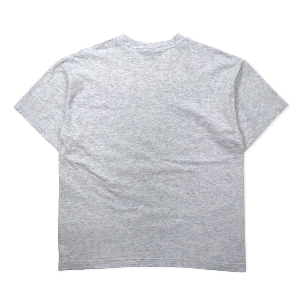 T-shirt girocollo in cotone grigio a maniche corte, stampa "GEAR FOR SPORT" anni '90, Made in USA, taglia L. PENN STATE BIG TEN.