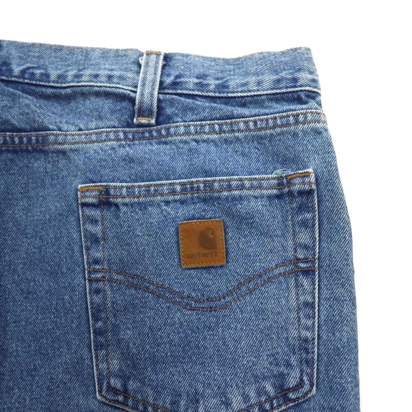 carhartt ワイド デニムパンツ ジーンズ XL リラックスフィット インディゴ Relaxed Fit ビッグサイズ B460 LVB