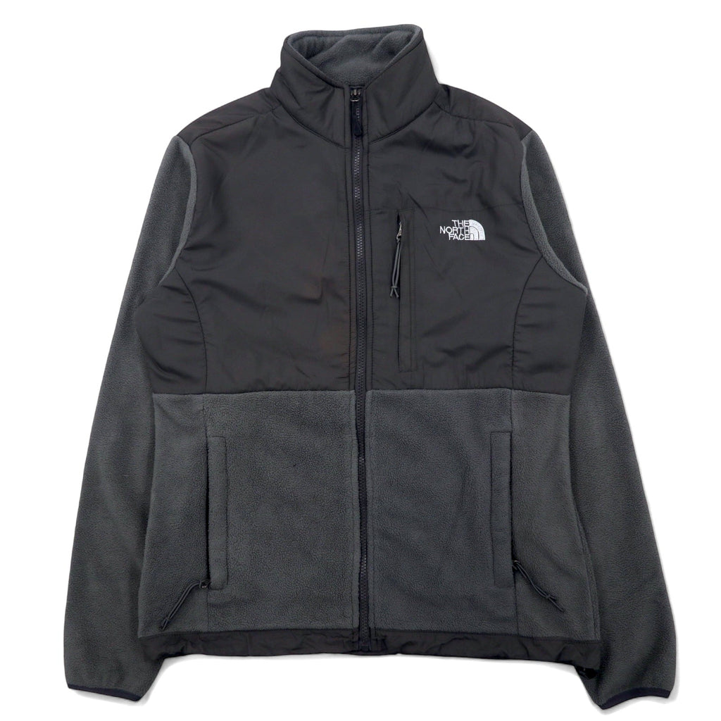 THE NORTH FACE Denali Jacket, giacca in pile con inserti in nylon, taglia M, colore grigio, poliestere, logo ricamato, DENALI JACKET, modello internazionale