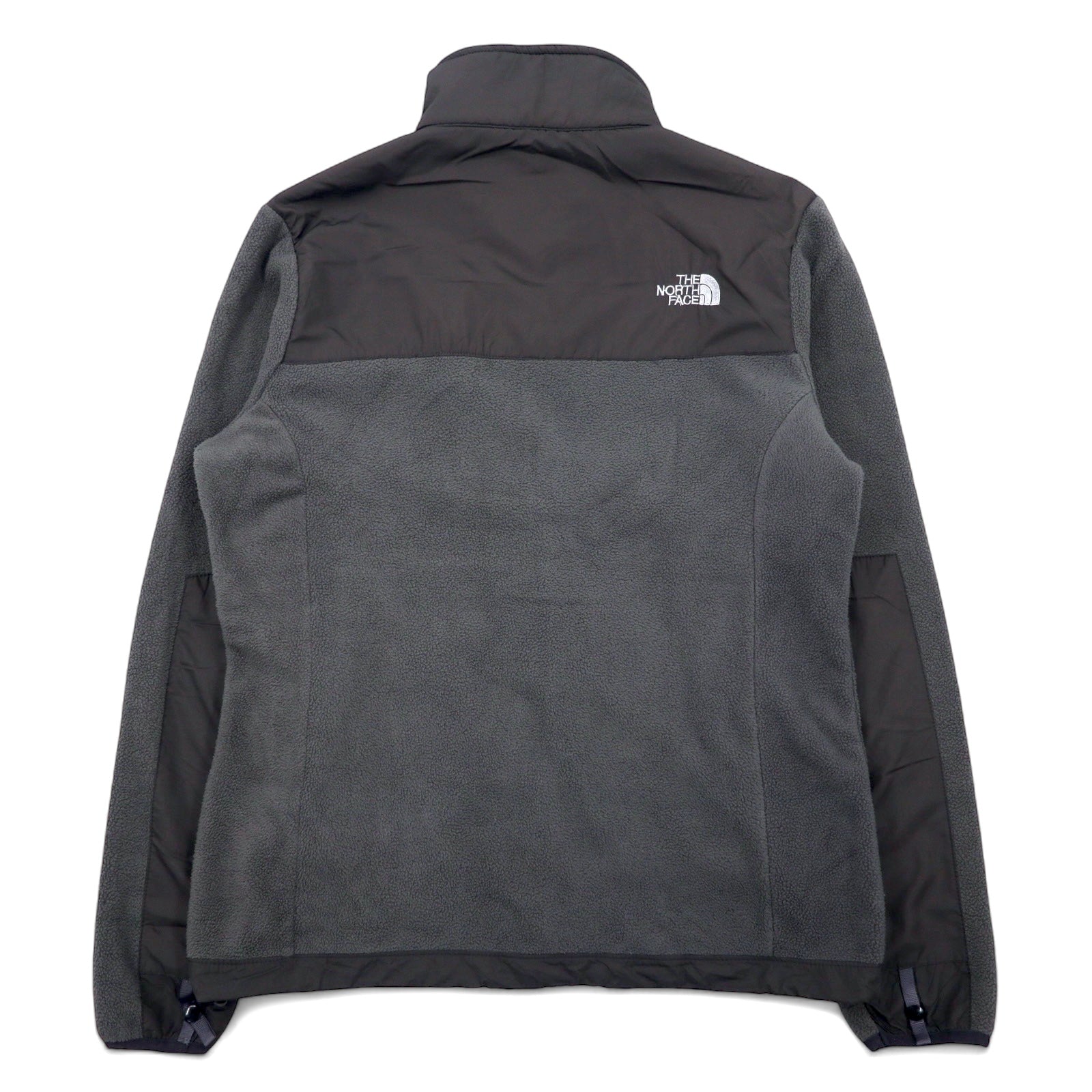 THE NORTH FACE デナリジャケット ナイロン切替 フリースジャケット M グレー ポリエステル ロゴ刺繍 DENALI JACKET 海外規格