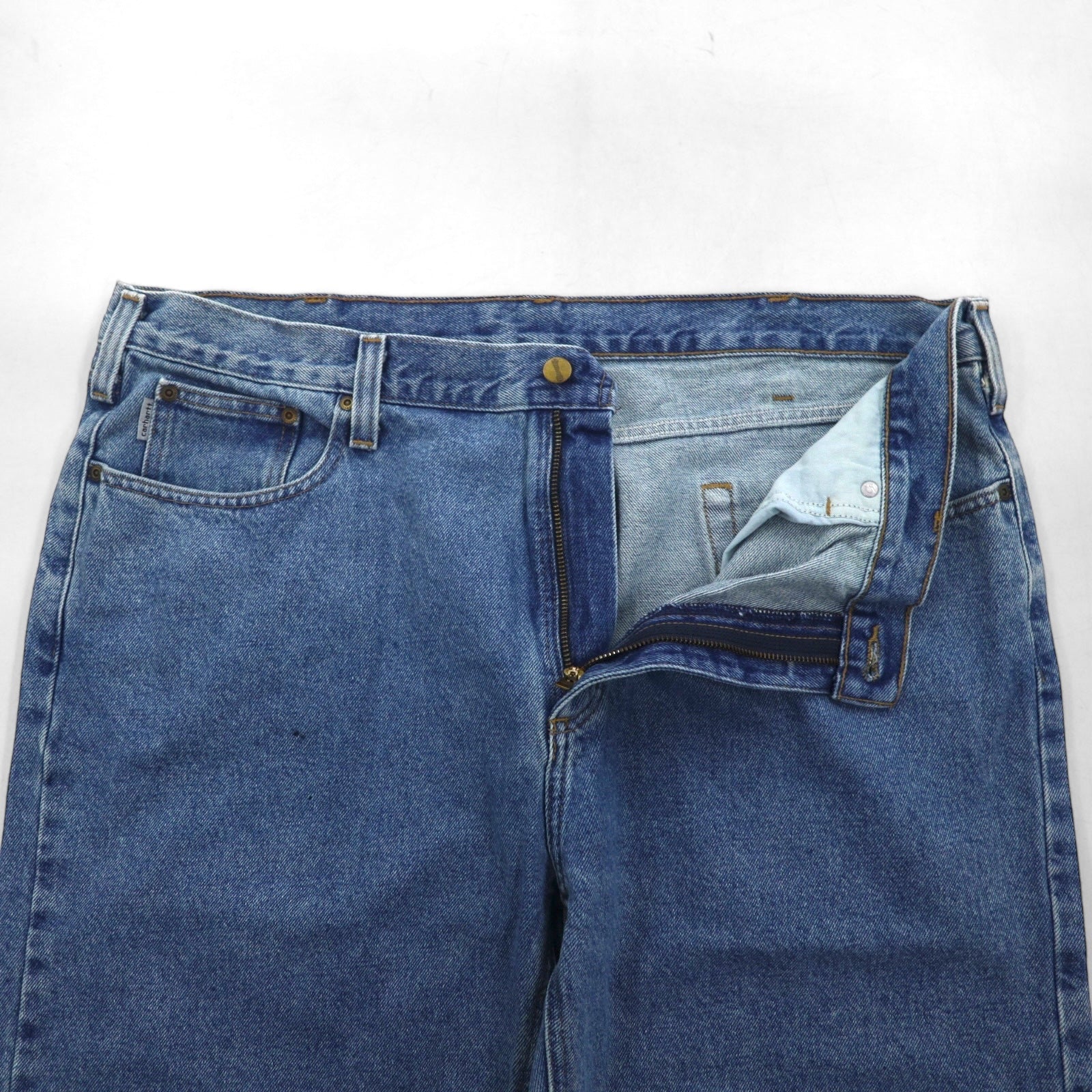 carhartt ワイド デニムパンツ ジーンズ XL リラックスフィット インディゴ Relaxed Fit ビッグサイズ B460 LVB