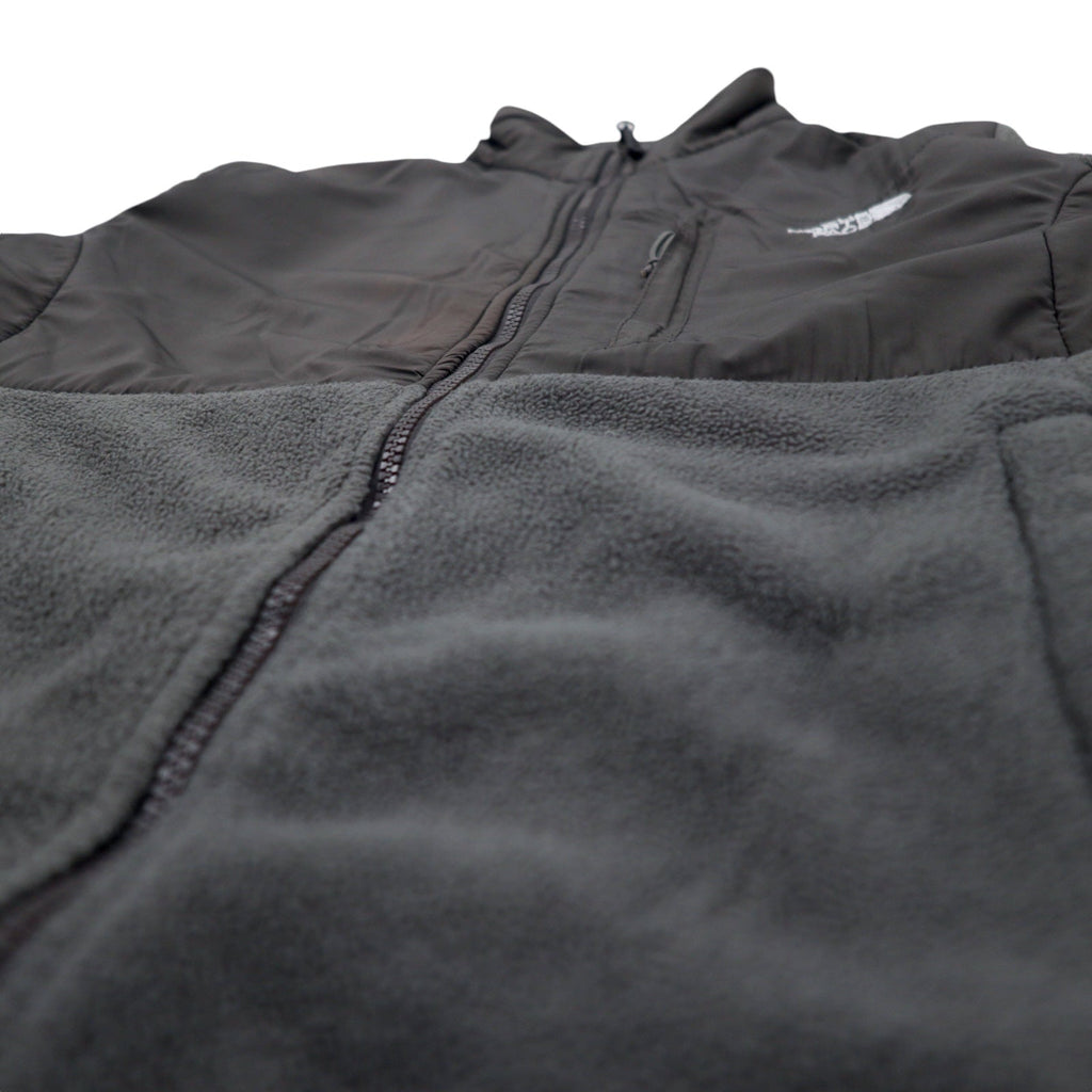 THE NORTH FACE Denali Jacket, giacca in pile con inserti in nylon, taglia M, colore grigio, poliestere, logo ricamato, DENALI JACKET, modello internazionale