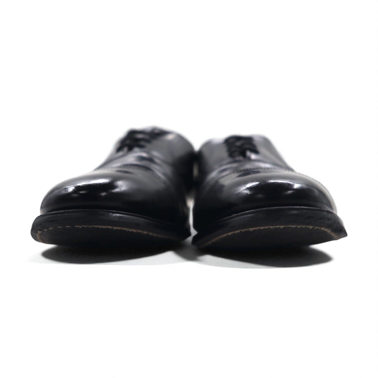 Scarpe eleganti vintage traforate con puntale 28,5 cm Nere in pelle 105523