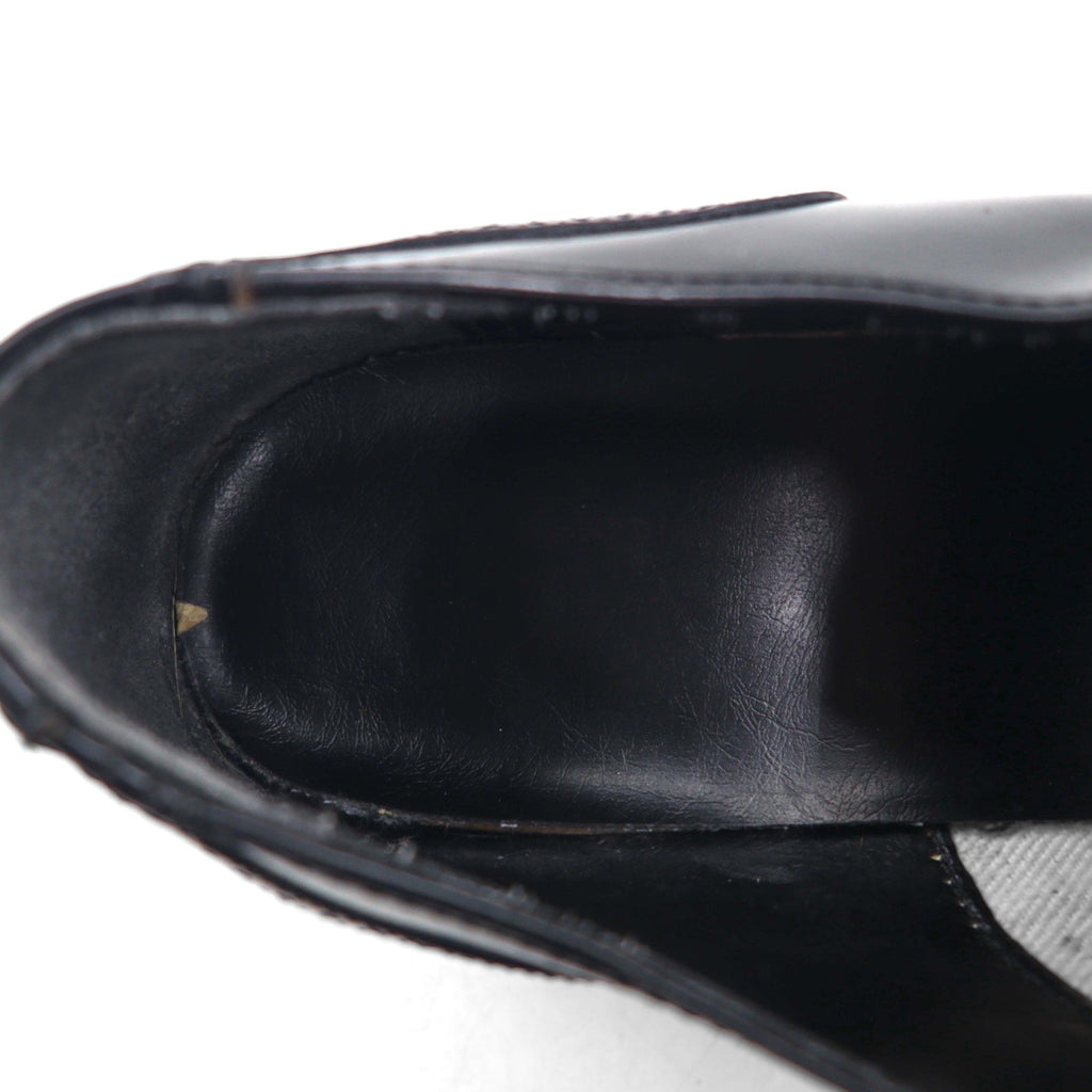Scarpe eleganti vintage traforate con puntale 28,5 cm Nere in pelle 105523