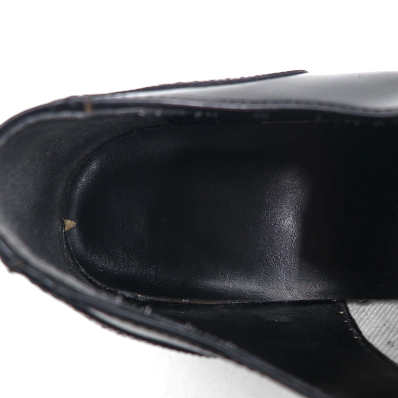 Scarpe eleganti vintage traforate con puntale 28,5 cm Nere in pelle 105523