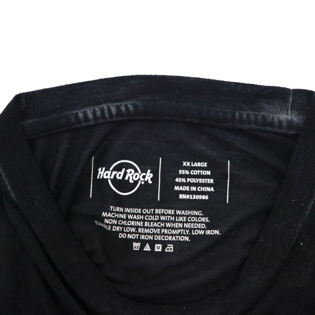 Hard Rock CAFE ヴィンテージライク ピグメント Tシャツ XXL ブラック ビッグサイズ LAS VEGAS