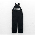 WEIRDO Salopette M Nera WOLF BAIT-OVERALL Cotone GROWN-UP WRD-19-SS-25 Fatto in Giappone