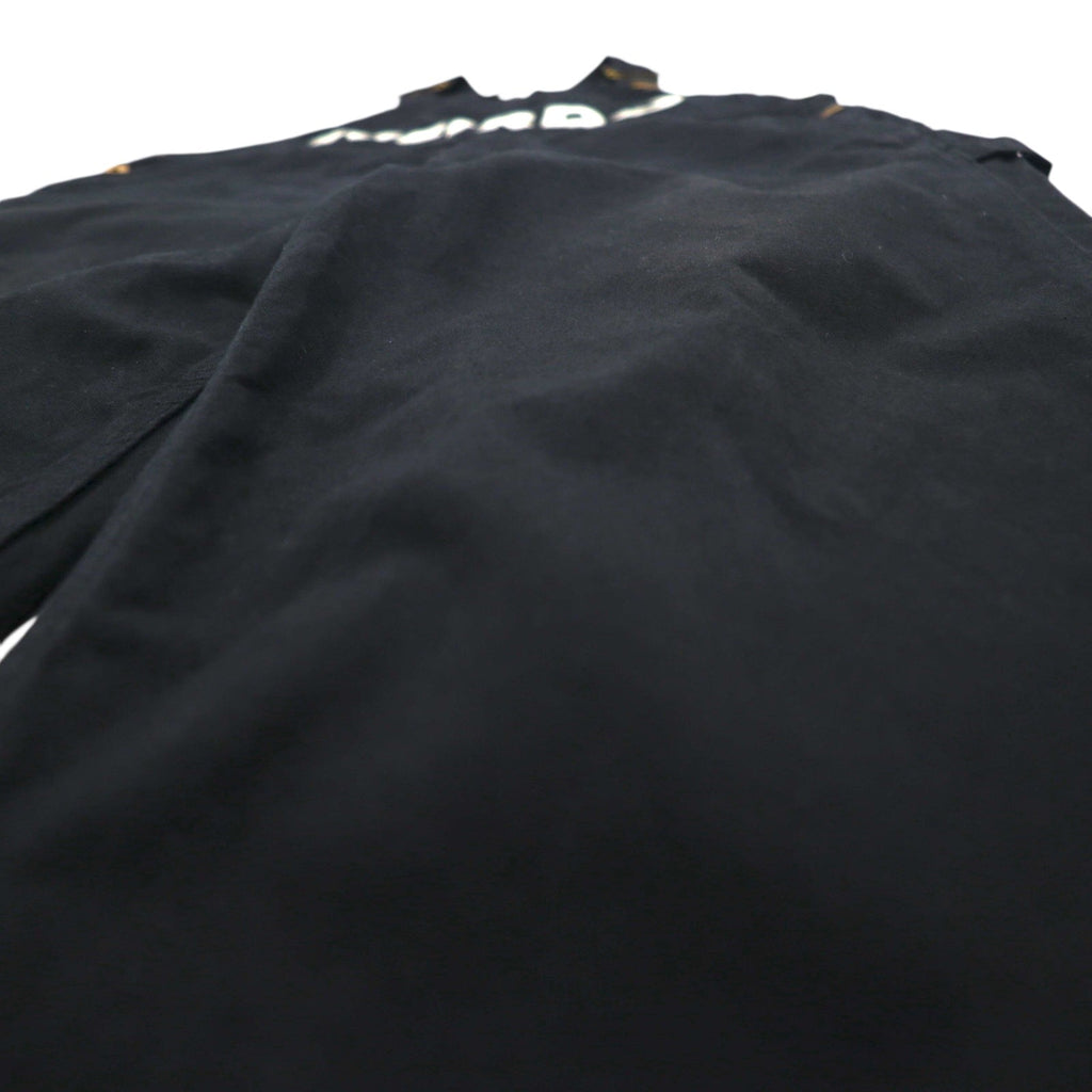 WEIRDO Salopette M Nera WOLF BAIT-OVERALL Cotone GROWN-UP WRD-19-SS-25 Fatto in Giappone