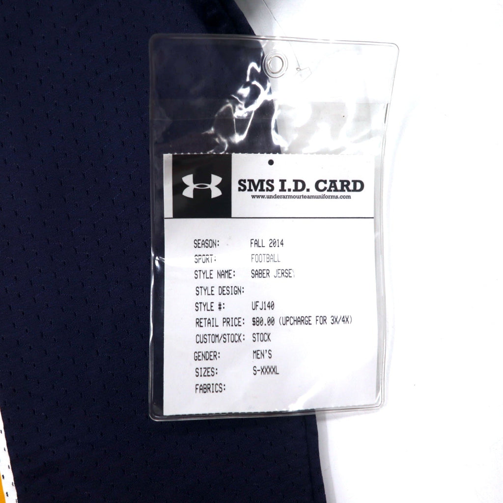 UNDER ARMOUR Maglia da gioco rielaborata Vestito L Blu navy Poliestere TITANS Numerata Nuovo con etichette