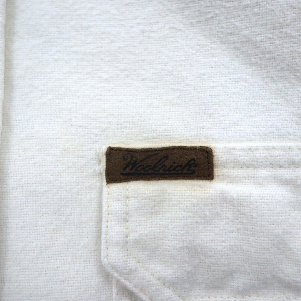Woolrich 90年代 シャモアクロス フランネル ワークシャツ XL ホワイト Expedition Chamois ダブルポケット