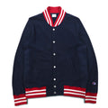 Champion リバースウィーブ REVERSE WEAVE リブライン スナップカーディガン スウェット ブルゾン L ネイビー コットン