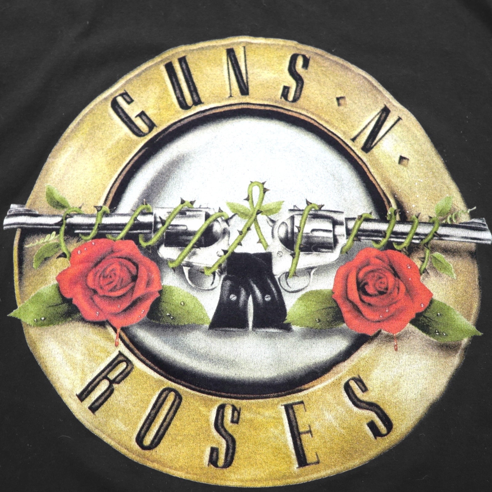 GUNS N' ROSES T-Shirt L Nero Cotone Fatto in Messico