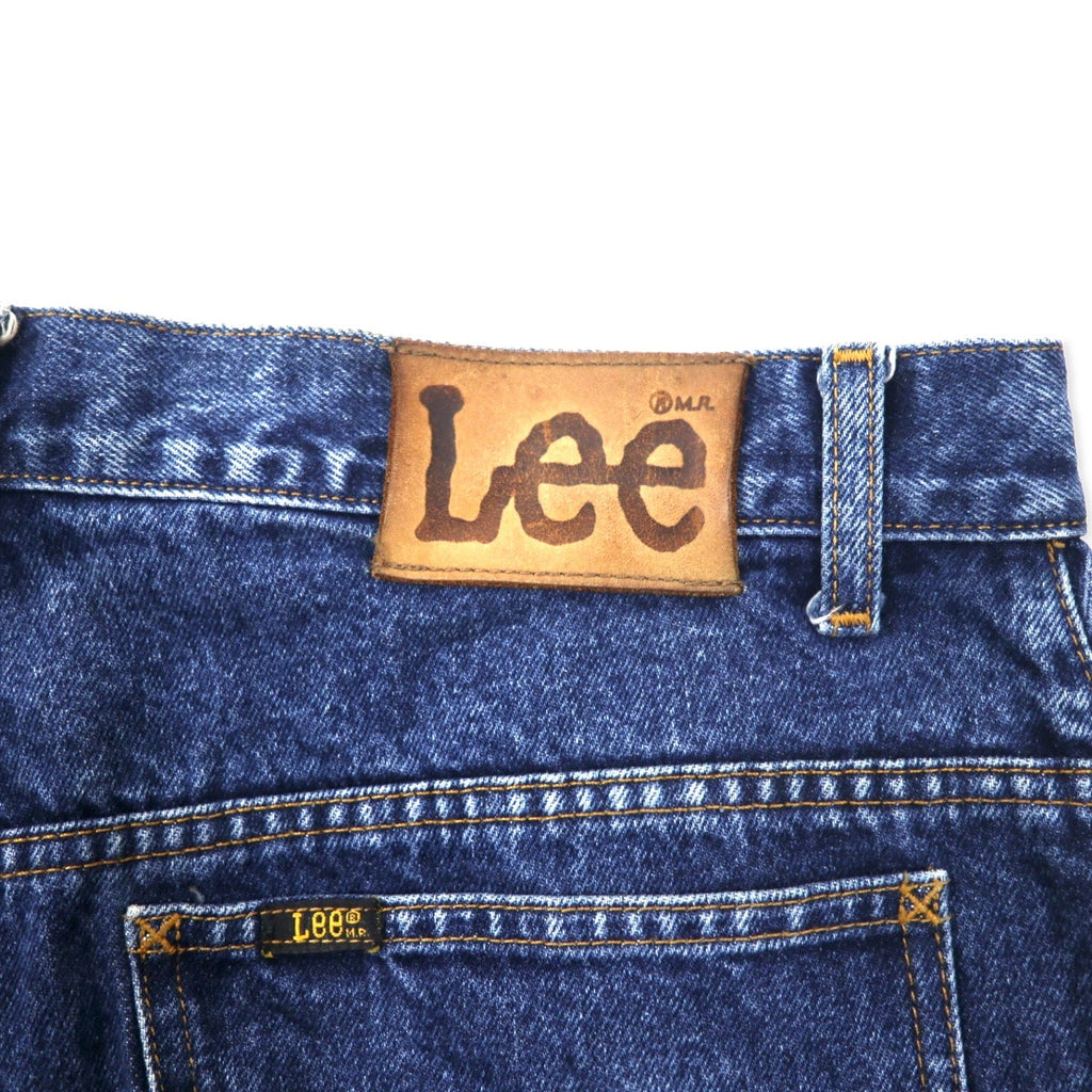 Lee USA製 201 アメリカンスタンダード ジーンズ レギュラー ストレート デニムパンツ 36 ブルー コットン レザーパッチ ジッパーフライ