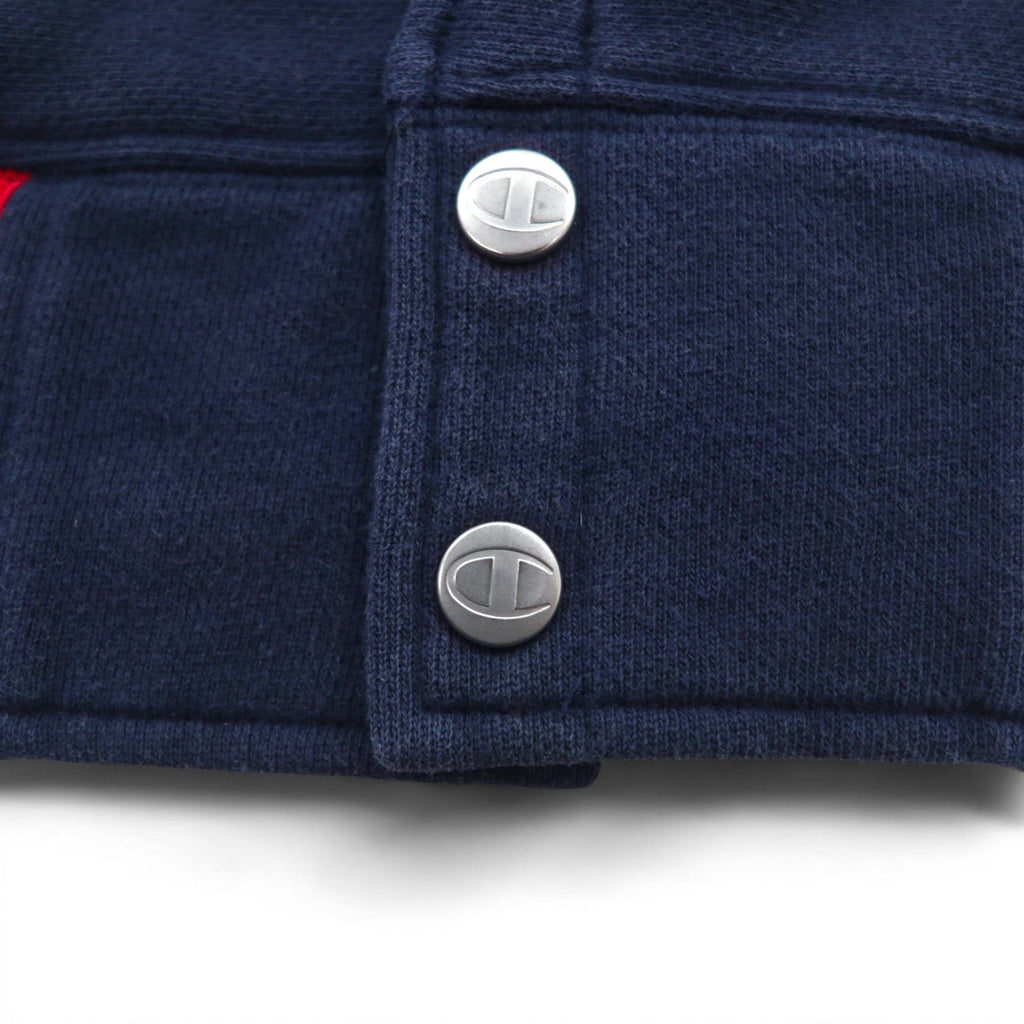 Champion リバースウィーブ REVERSE WEAVE リブライン スナップカーディガン スウェット ブルゾン L ネイビー コットン