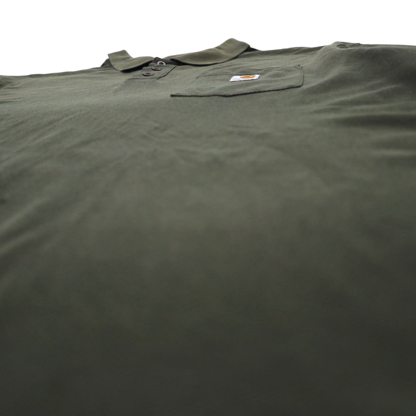 Carhartt Polo a maniche corte con taschino, vestibilità Original Fit, XL, color kaki