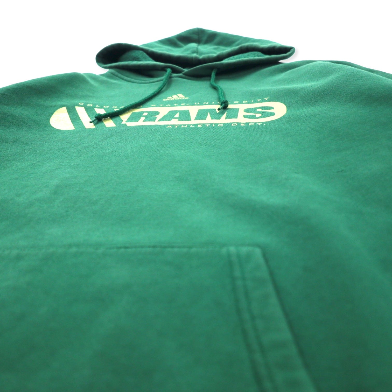 Felpa con cappuccio adidas College Print XL Verde Cotone NCAA RAMS