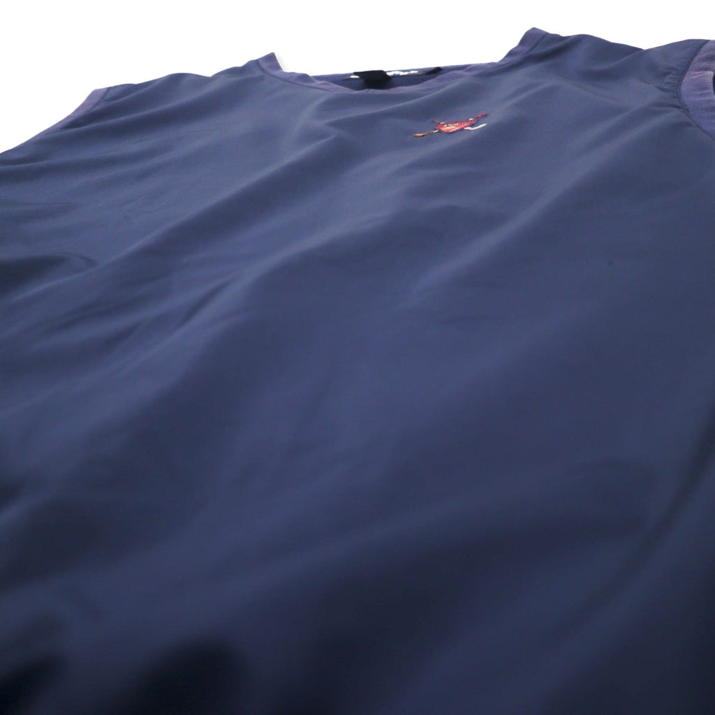 POLO GOLF RALPH LAUREN Giacca a vento senza maniche gilet pullover XL Blu Navy Poliestere Fodera in rete Logo a punto singolo