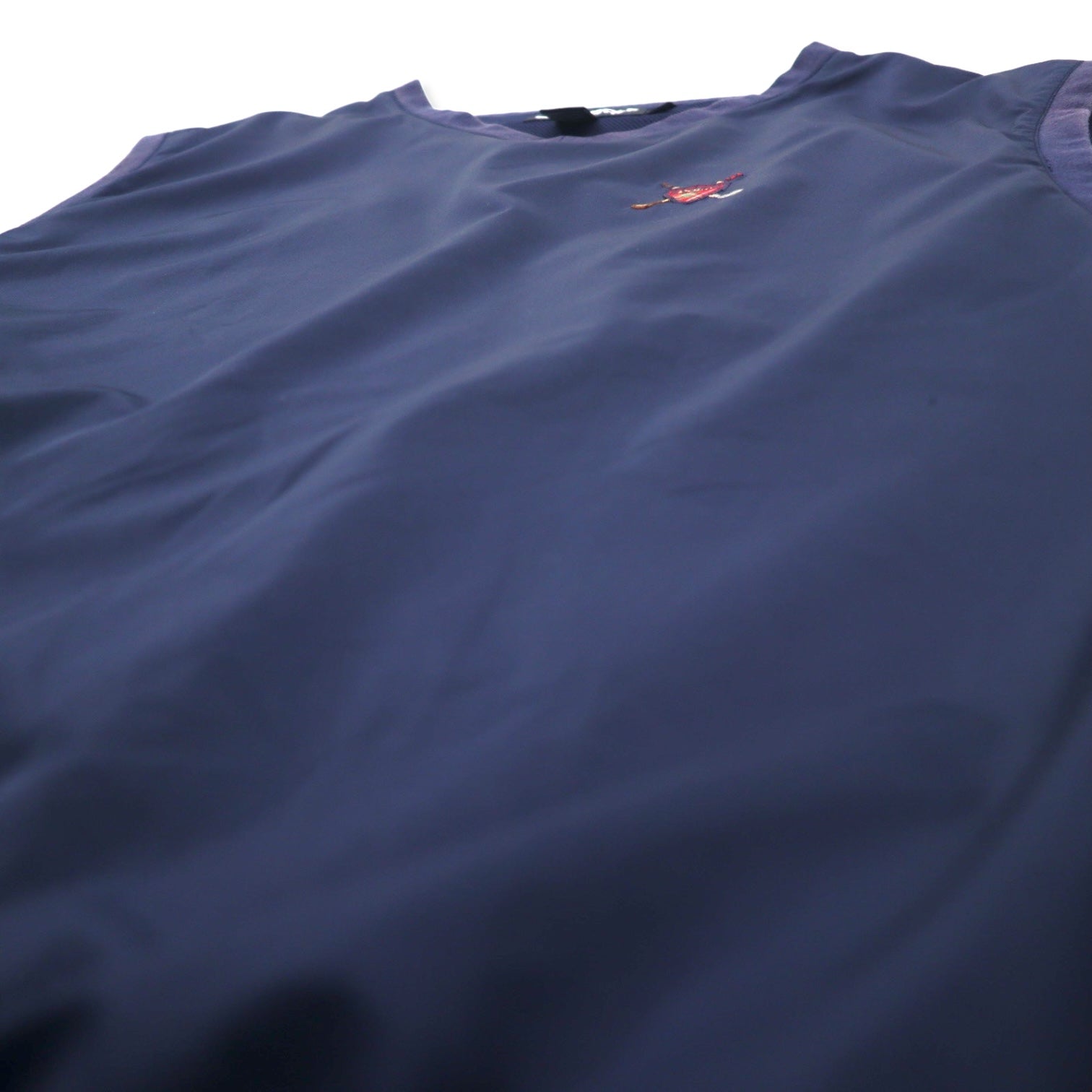 POLO GOLF RALPH LAUREN Giacca a vento senza maniche gilet pullover XL Blu Navy Poliestere Fodera in rete Logo a punto singolo