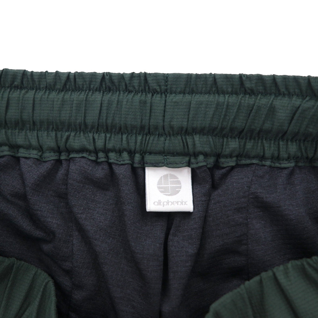 alk phenix クランク ボンテージパンツ crank bondage pants ワイド ナイロンパンツ S グリーン P0952PA57