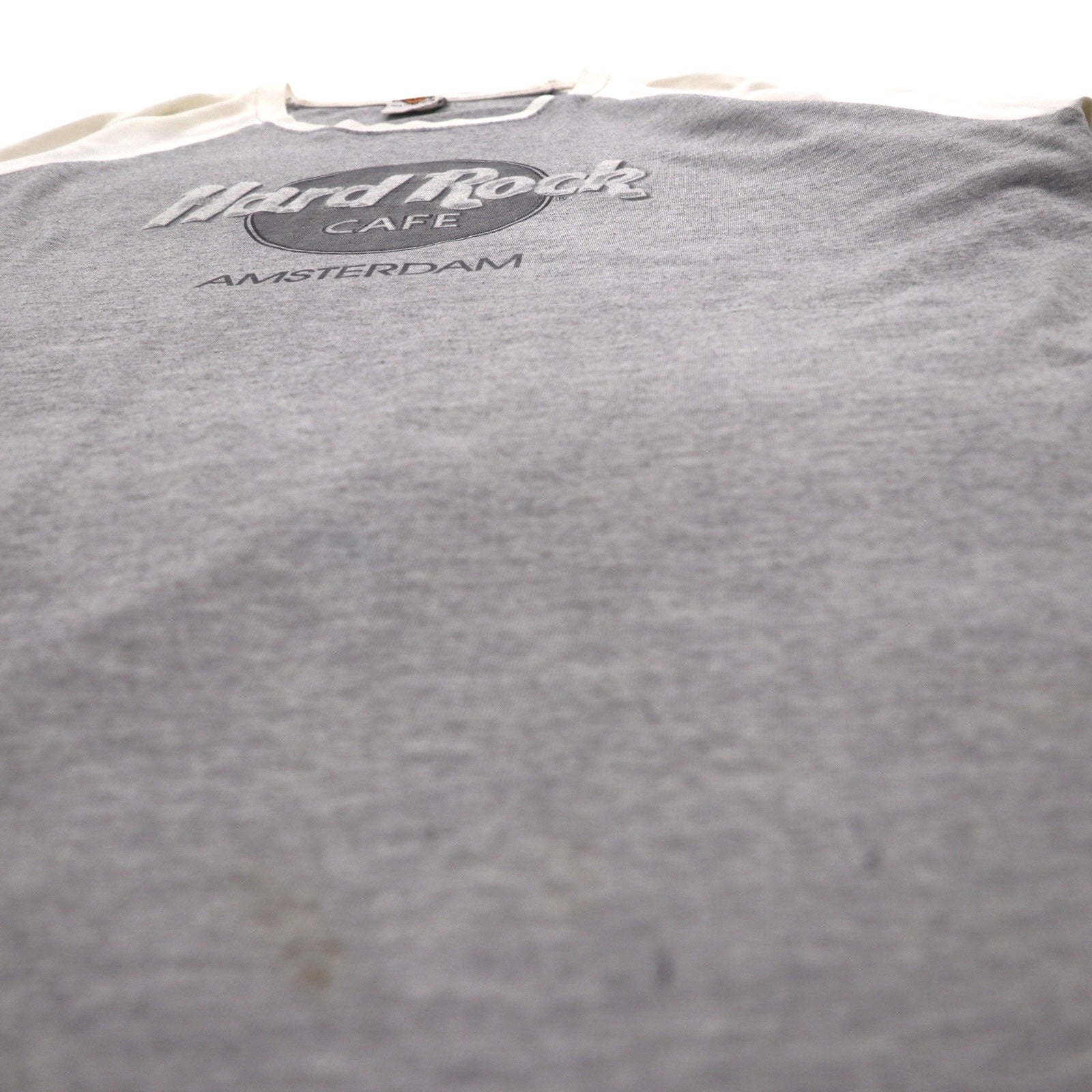 Hard Rock CAFE T-shirt raglan XL grigio cotone AMSTERDAM