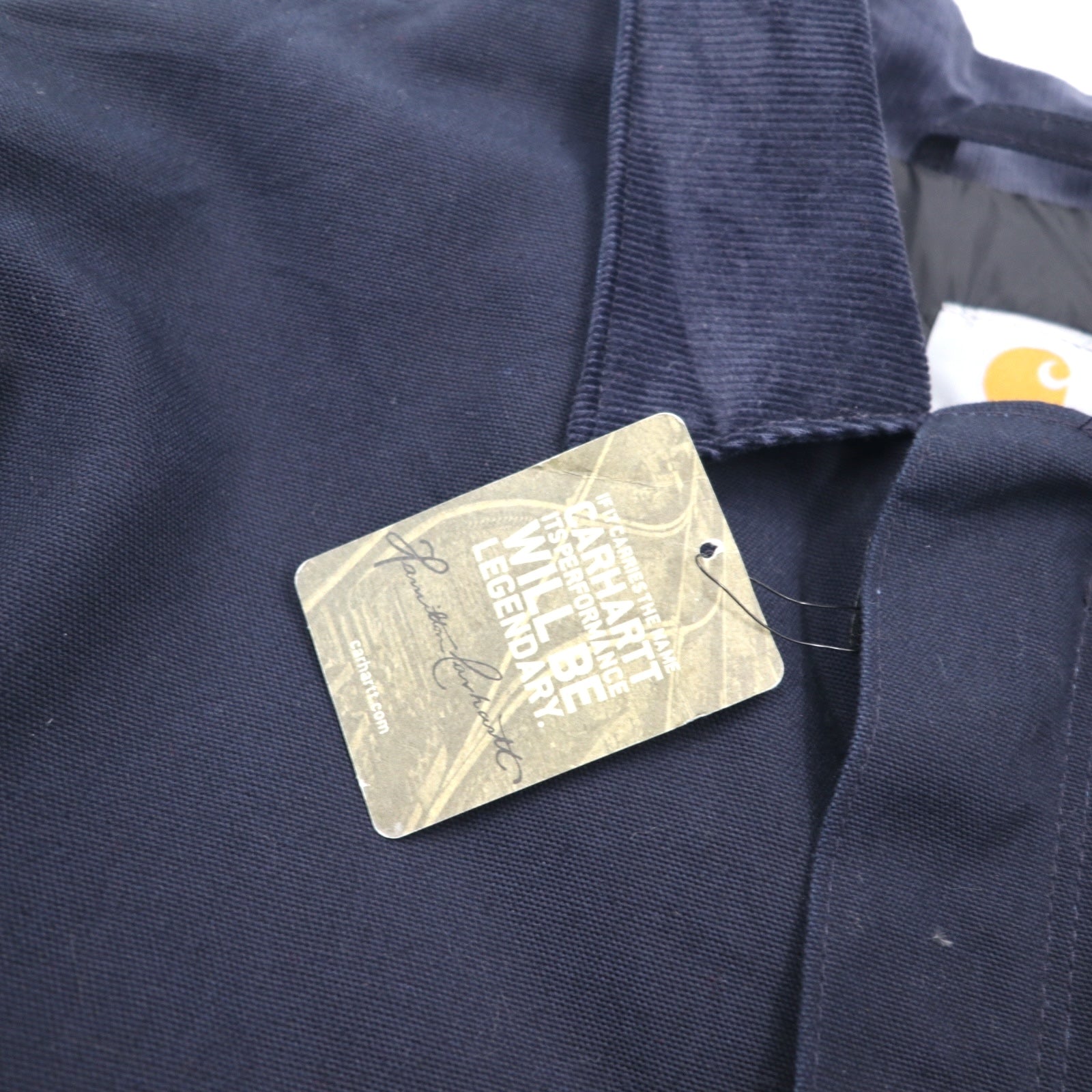 Carhartt Duck Traditional Coat 2XL Navy Fodera trapuntata con imbottitura in velluto a coste sul colletto C003-DNY Nuovo con etichette