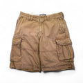 Polo by Ralph Lauren anni '90, pantaloncini cargo larghi Polo Chino, taglia L, beige, cotone, lunghezza sotto il ginocchio