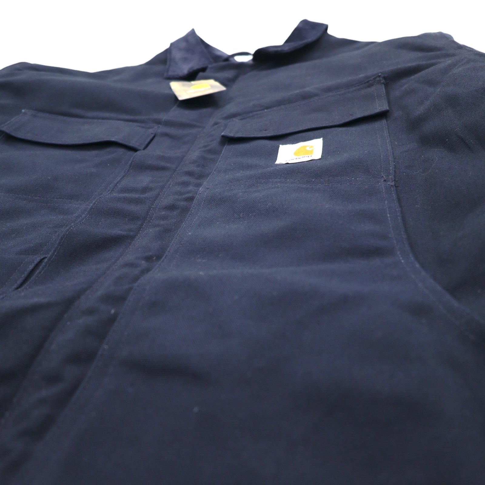 Carhartt Duck Traditional Coat 2XL Navy Fodera trapuntata con imbottitura in velluto a coste sul colletto C003-DNY Nuovo con etichette