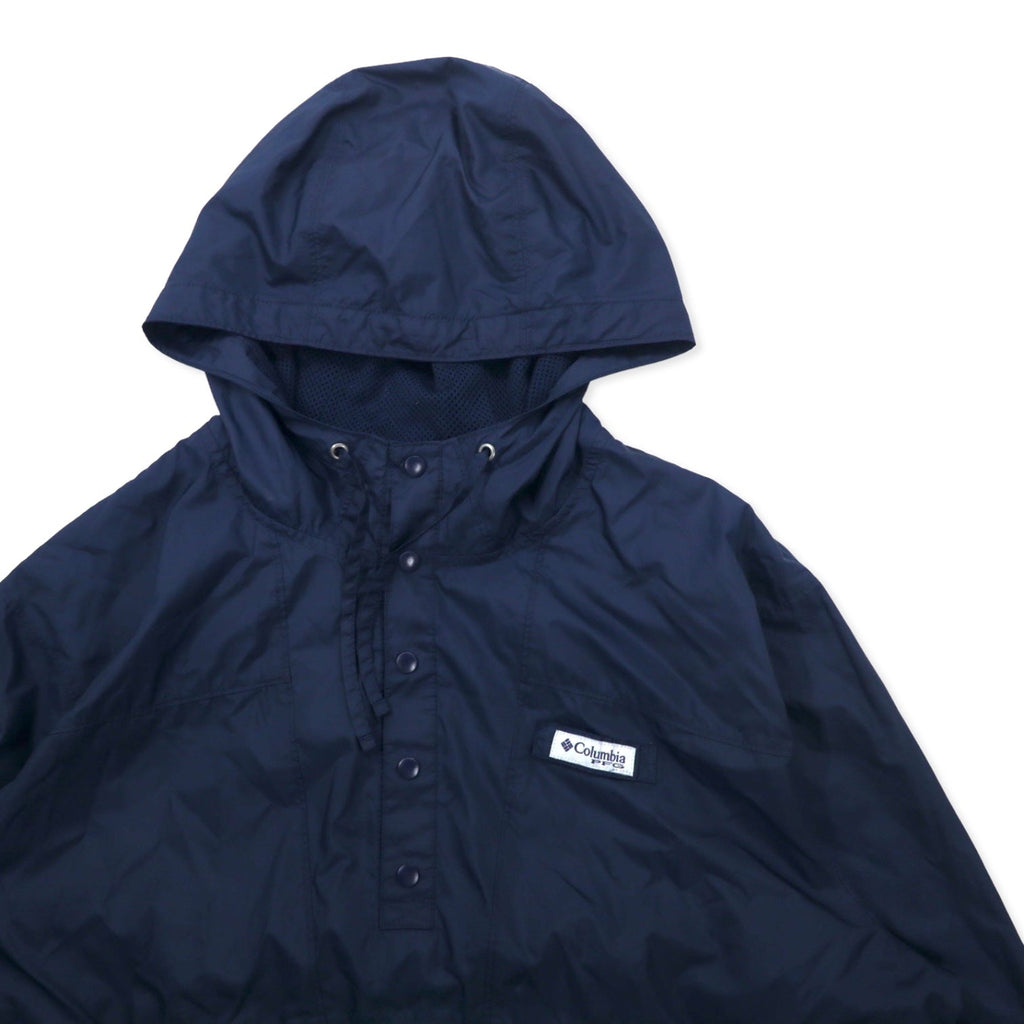 Columbia PFG Anorak con mezza cerniera, taglia L, blu navy e verde, bicolore, poliestere, XM0541