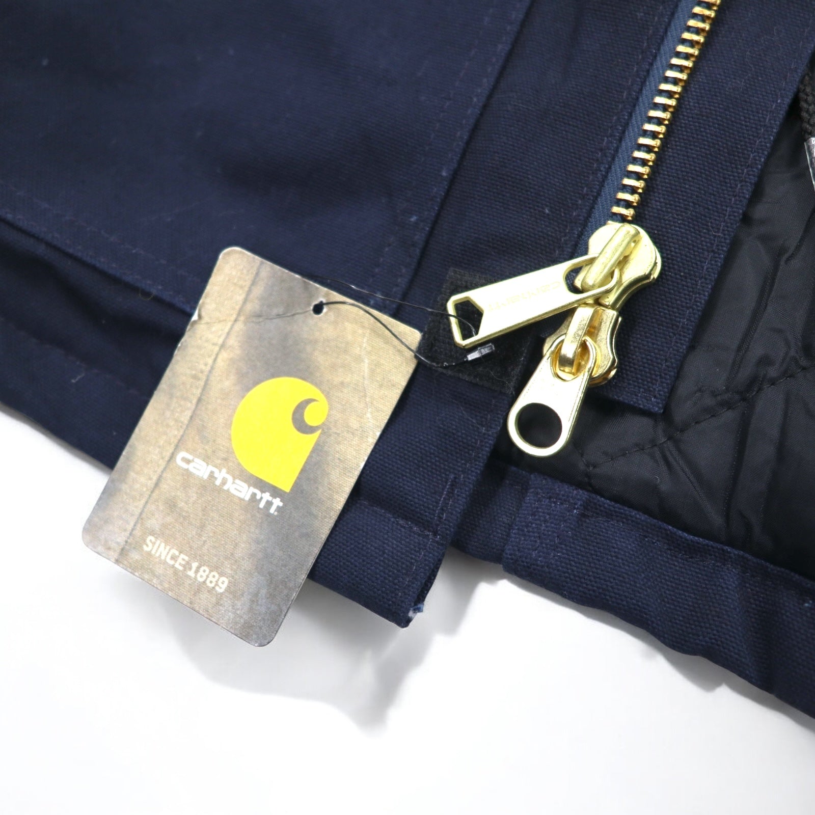 Carhartt Duck Traditional Coat 2XL Navy Fodera trapuntata con imbottitura in velluto a coste sul colletto C003-DNY Nuovo con etichette