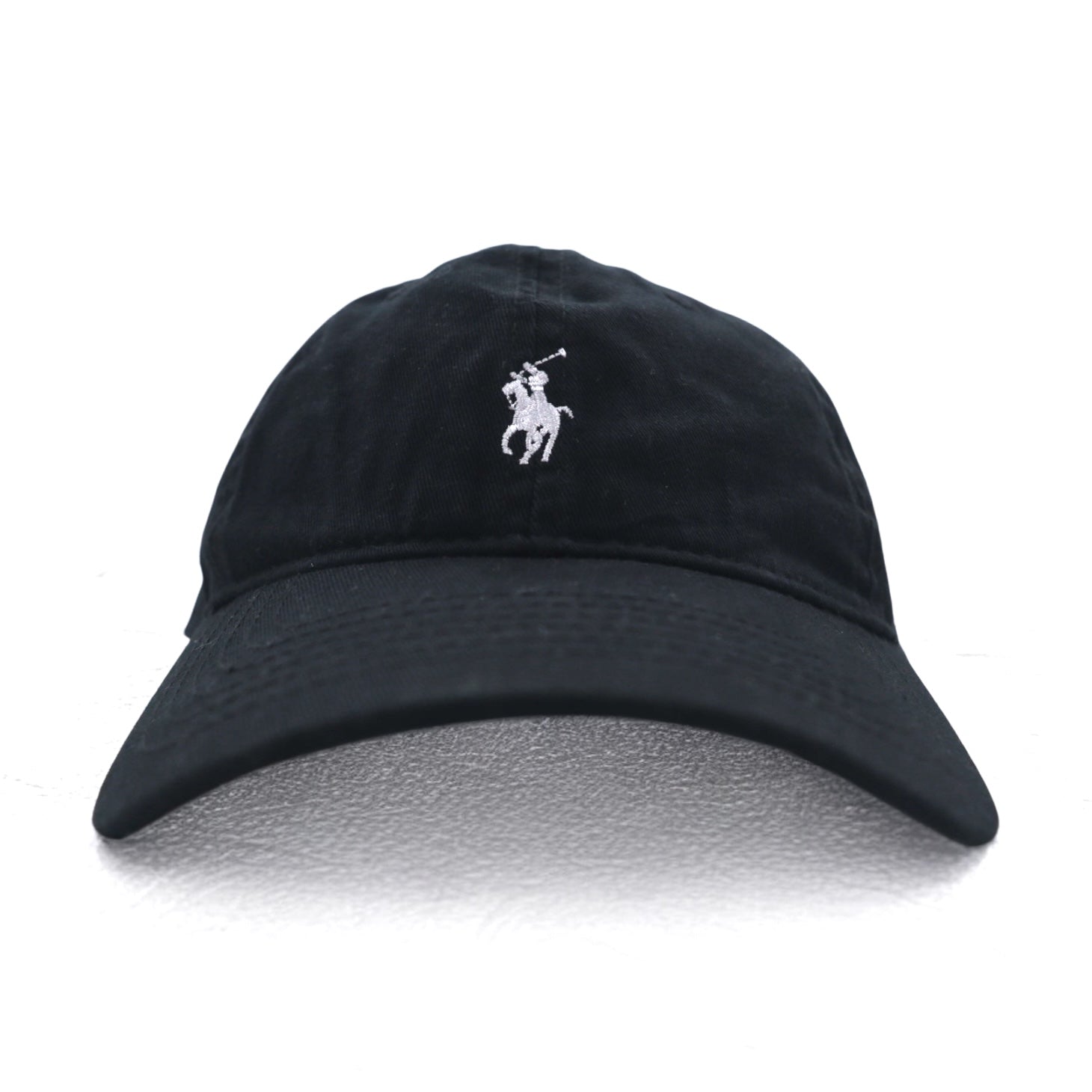 Polo by Ralph Lauren 6パネルキャップ FREE ベルト ブラック コットン スモールポニー刺繍
