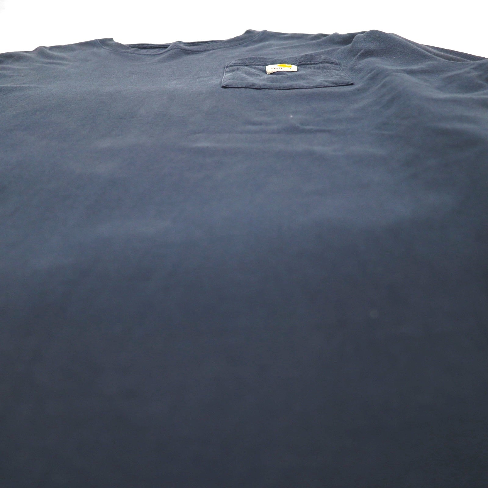 carhartt T-shirt a maniche lunghe, taglia L, blu navy, con taschino, prodotto in Honduras