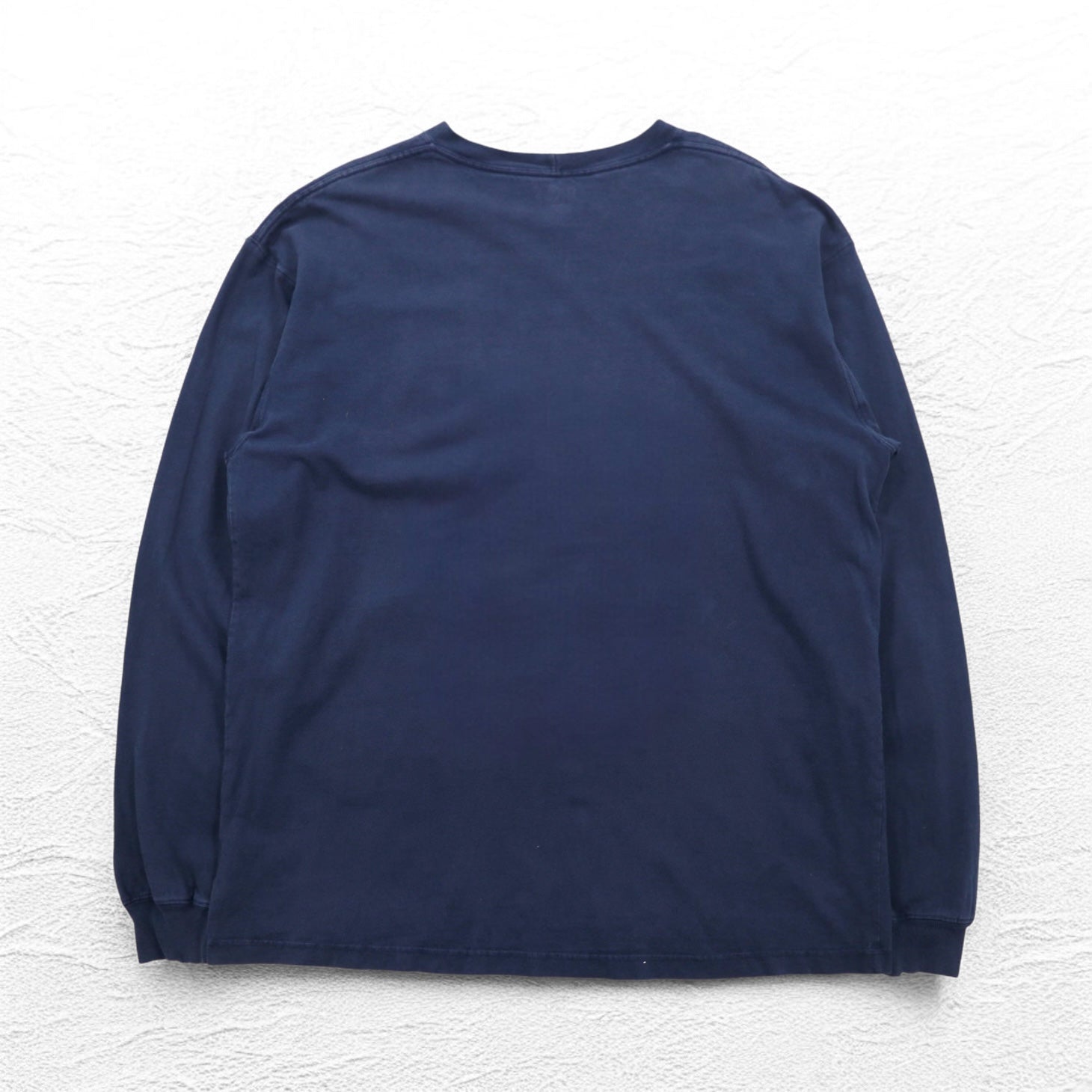 carhartt T-shirt a maniche lunghe, taglia L, blu navy, con taschino, prodotto in Honduras