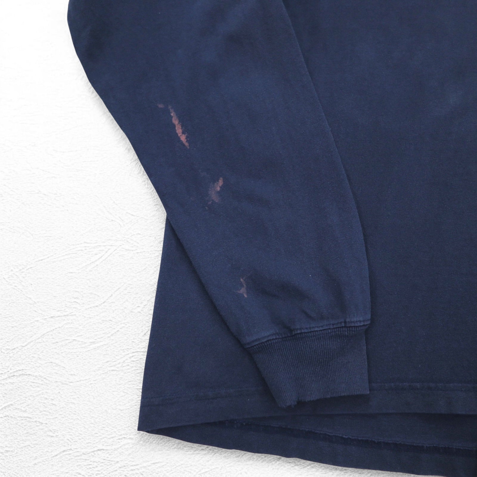 carhartt T-shirt a maniche lunghe, taglia L, blu navy, con taschino, prodotto in Honduras