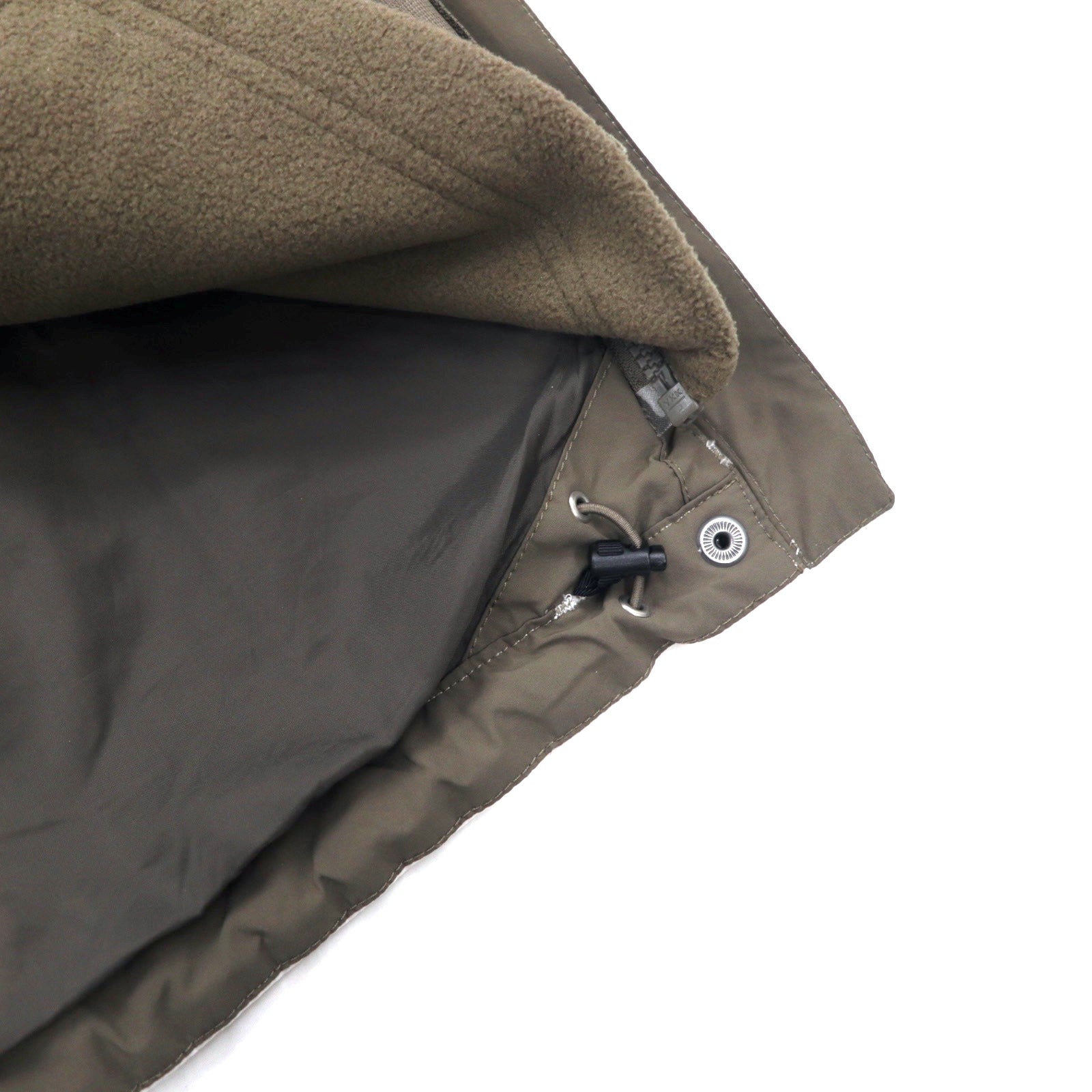 THE NORTH FACE Giacca a vento 3-in-1 M Bianco Kaki Poliestere HYVENT Impermeabile Traspirante Fodera in pile staccabile Taglia USA