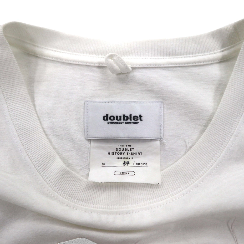 DOUBLET × DOVER STREET MARKET Tシャツ HISTORY T-SHIRT M ホワイト コットン