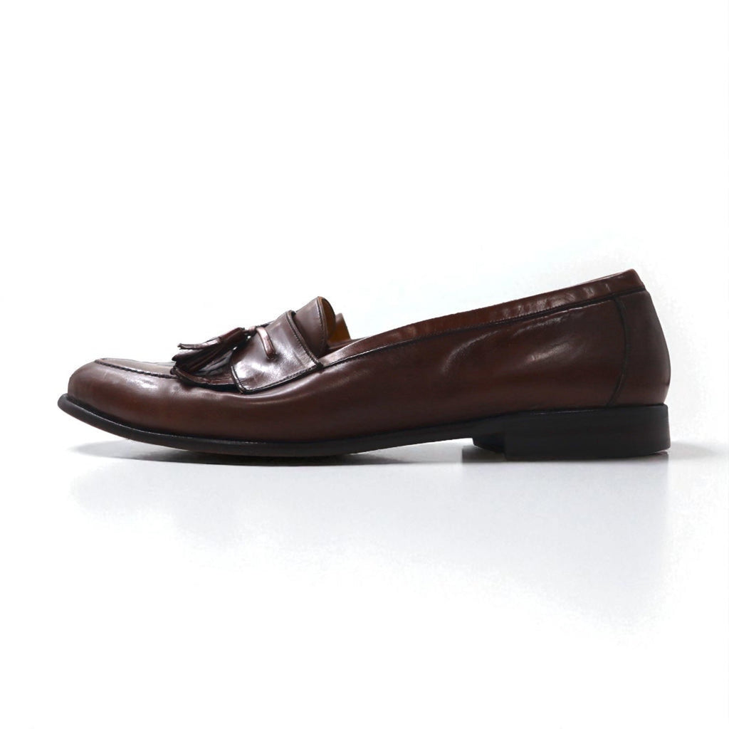 mezlan Loafers con Nappe e Frange "Quilt" 28cm Marrone Pelle Santander Spagna