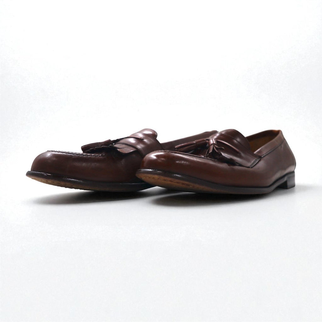 mezlan Loafers con Nappe e Frange "Quilt" 28cm Marrone Pelle Santander Spagna