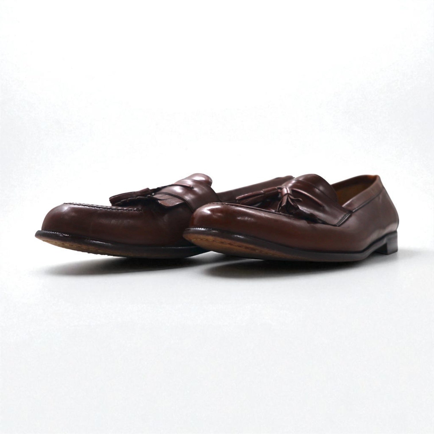 mezlan Loafers con Nappe e Frange "Quilt" 28cm Marrone Pelle Santander Spagna