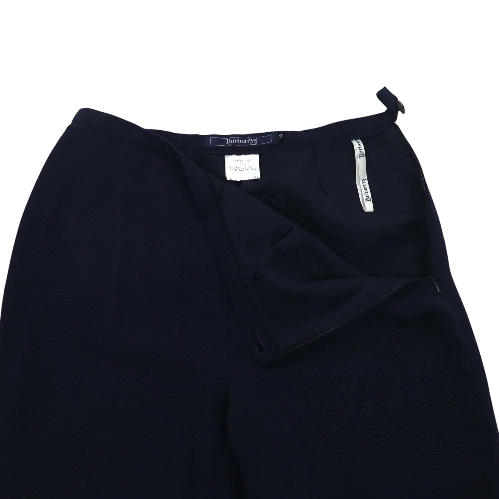 Burberrys anni '90 Pantaloni ampi M Navy Rayon