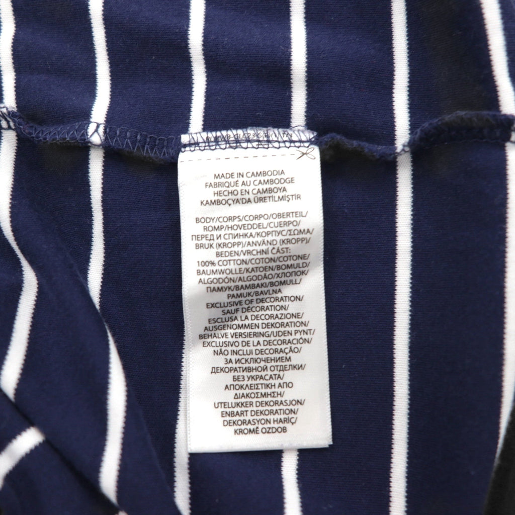 POLO RALPH LAUREN Polo a righe XL navy cotone ricamo piccolo pony