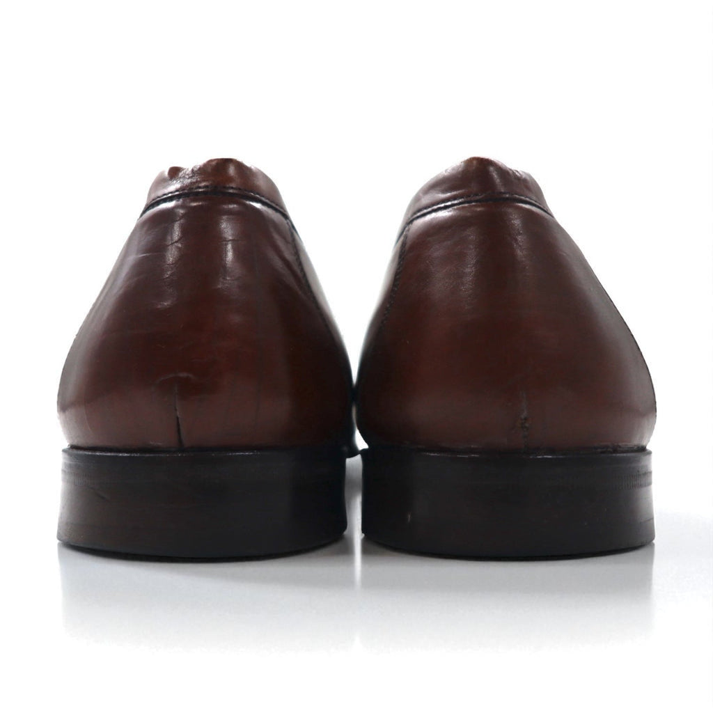 mezlan Loafers con Nappe e Frange "Quilt" 28cm Marrone Pelle Santander Spagna