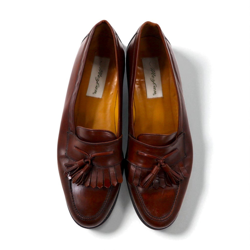 mezlan Loafers con Nappe e Frange "Quilt" 28cm Marrone Pelle Santander Spagna