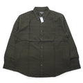 Eddie Bauer Camicia button-down in dobby L Cachi Fantasia Cotone Nuovo con etichette