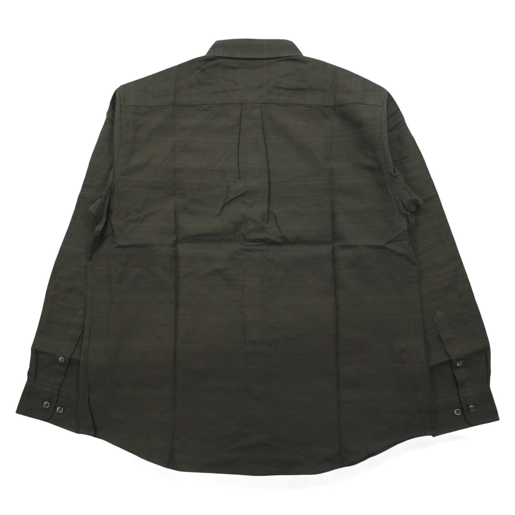 Eddie Bauer Camicia button-down in dobby L Cachi Fantasia Cotone Nuovo con etichette