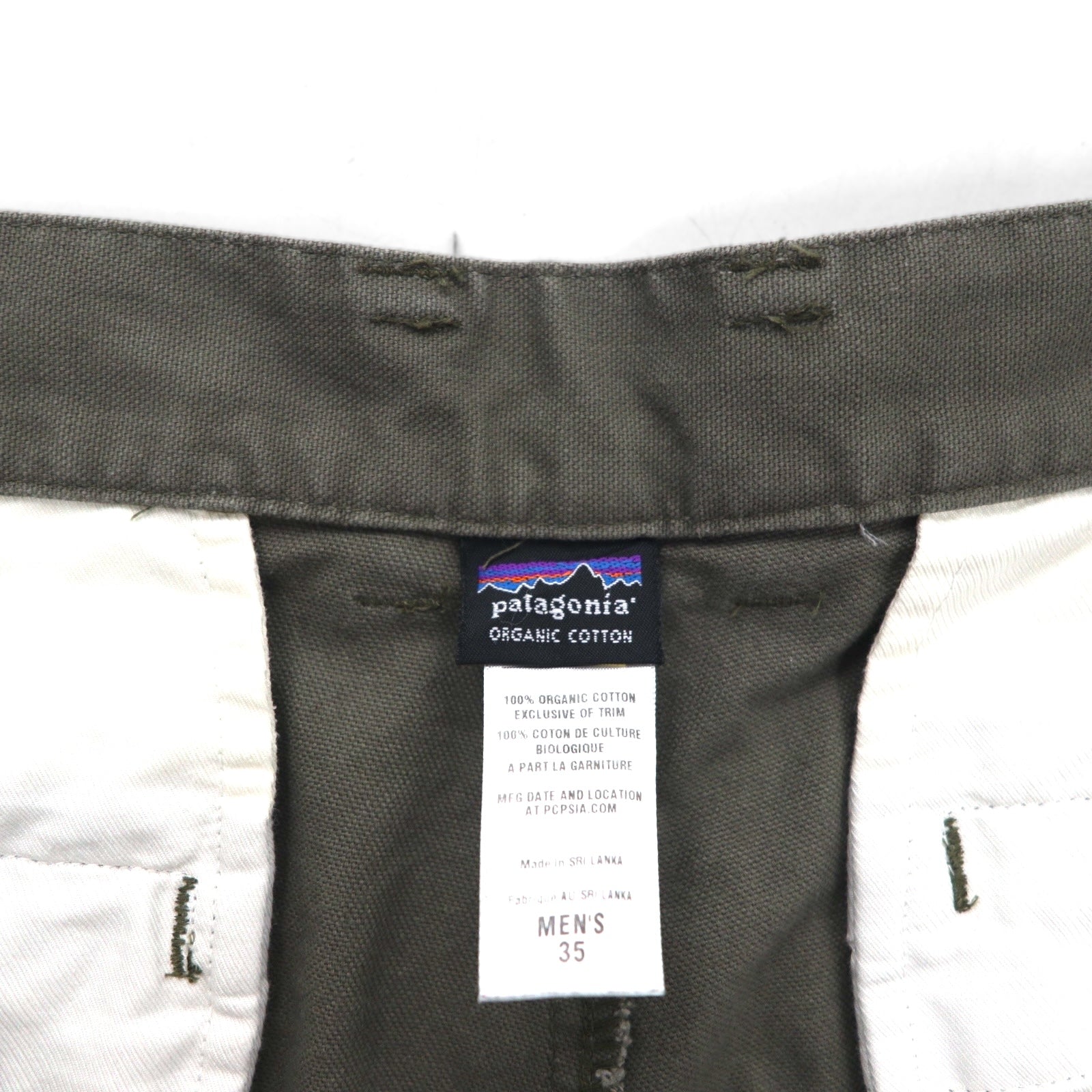 patagonia ダック ワークパンツ L カーキ オーガニックコットン 56831